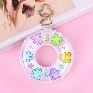 Custom Mini Cute Colorful <b>Inflatable</b> Swim Ring Keychain PU Plastic <b>Pool</b> Floating <b>Swimming</b> Keychain with Your Picture - Product Image 5
