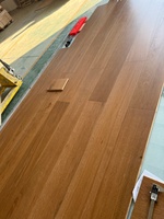 Plancher chauffant en bois d'ingénierie en chêne blanc de qualité supérieure, surface brossée, pour usage commercial et résidentiel