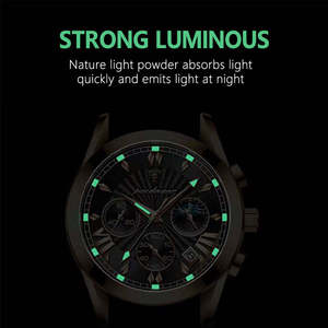 6198 mode personnalisé hommes <span class=keywords><strong>montre</strong></span> étanche lumineux <span class=keywords><strong>Sport</strong></span> <span class=keywords><strong>montre</strong></span> de luxe marque en acier inoxydable bande hommes Quartz <span class=keywords><strong>montre</strong></span>-bracelet - Product Image 3
