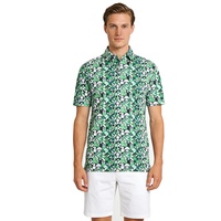 Polo de Golf de Manga Corta de Alta Calidad, Totalmente Estampado, de Poliéster y Elastano, con Elasticidad en 4 Direcciones, Logotipo Personalizado, Ropa de Golf