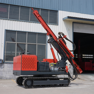 Мобильная дизельная буровая установка для свайного фундамента с двигателем и насосом, 110 амплитуд, для забивки винтовых свай - Product Image 2