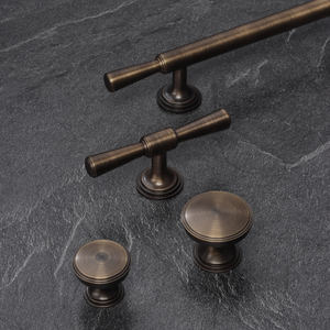 アンティーク真鍮ブロンズレトロビンテージ家具ハードウェアアクセサリーキッチンキャビネットドア銅ハンドルTバーノブ引き出し寝室 - Product Image 5