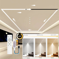 Télécommande double couleur à effet d'eau courante SMD 24V SPI Controller WS2811 24V Smart Flowing CCT LED Strip Light 120LED