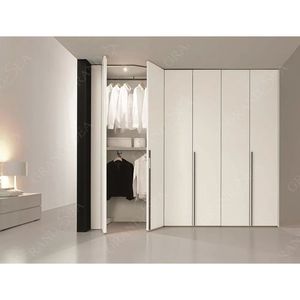 Preiswerter Schrank Schlafzimmermöbel Verkauf Schrank Holz <span class=keywords><strong>4</strong></span>-Türen-Schrank Schrank weißer Schrank Kleiderschrank - Product Image 2