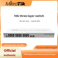 Mikrotik CRS326-24G-2S+RM Switch de Red Inteligente de Tres Capas con Sistema Dual de 10 Gigabits, Gestión de Red, QoS, Full-Duplex/Half-Duplex