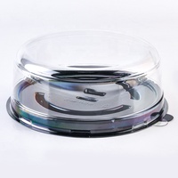 Boîtes à gâteaux rondes en plastique PET de 6 pouces, jetables, pour desserts, mousses, avec couvercle transparent en dôme – Vente chaude