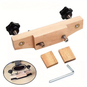 Pince de pont de <span class=keywords><strong>guitare</strong></span> en bois pour débutants, outils de <span class=keywords><strong>luthier</strong></span> acoustique avec joint en liège et clé en L pour <span class=keywords><strong>guitare</strong></span> classique/acoustique - Product Image 6