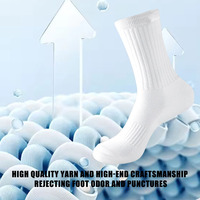Chaussettes de sport antidérapantes en coton de haute qualité pour hommes et femmes, idéales pour le football, le cyclisme, le Pilates, avec grip personnalisé