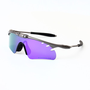 Lunettes de soleil de cyclisme demi-cerclées de luxe UV400 avec monture métallique et verre monobloc de haute qualité pour le tennis et l'équitation - Product Image 6