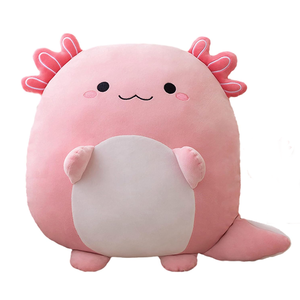 Peluche di Axolotl Rosa da 16 Pollici con Coda Carina, Cuscino Abbracciabile, Regalo Anime per Bambini e Appassionati - Product Image 1
