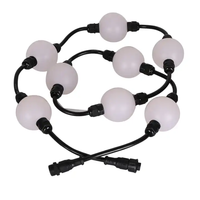 Guirlande de 20 boules lumineuses adressables à LED RGB SMD3535 50mm DC24V UCS2903 GS8206 DMX512 IP67 pour matrice de scène
