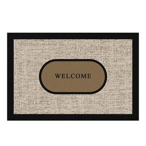Tapis de bienvenue rectangulaire en fibre de polyester antidérapant pour usage domestique - Product Image 1