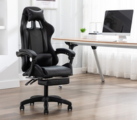 Vente en gros OEM Chaise de jeu ergonomique hauteur réglable en cuir Racing inclinable pivotant Silla Gamer