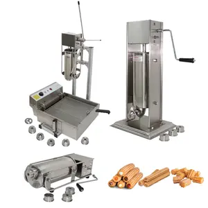 R&M Small Manual automatic electric spanish churros making machine maker with gas fryer and for Electric churros deep fryer tank