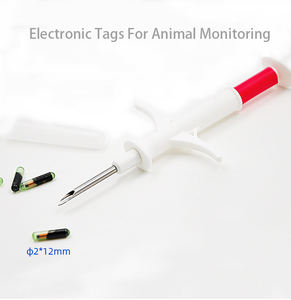 价格优惠批发射频识别动物识别注射器2.12 * 12毫米Em4305动物宠物微芯片应答器狗芯片 - Product Image 4