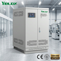 Stabilisateur de tension industriel triphasé SBW 380V 480V 50kw 60kw 80kw 100kw 120kw, directement de l'usine, fournisseur OEM ODM