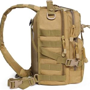 Sac de poitrine tactique pour homme en plein air, sac messager imperméable en Oxford, sac de poitrine de randonnée, sac de poitrine tactique Molle, sac à bandoulière - Product Image 5