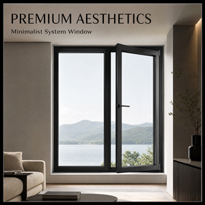 I Costruttori Immobiliari Possono Ottenere Finestre a Battente in Alluminio su Misura con Accessori Hardware Completamente Abbinati - Product Image 1