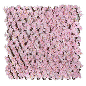Pared <span class=keywords><strong>de</strong></span> Flores <span class=keywords><strong>de</strong></span> Cerezo para Jardín Exterior, Pantalla <span class=keywords><strong>de</strong></span> Privacidad <span class=keywords><strong>de</strong></span> Hojas <span class=keywords><strong>de</strong></span> Enredadera, Valla Artificial <span class=keywords><strong>de</strong></span> Hiedra <span class=keywords><strong>de</strong></span> Plástico, 1*1.9m - Product Image 1