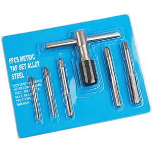 T-tap hinge holder hand tap spanner tap collet reamer drill tap M3-8 assembly set auto repair tool