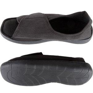 Chaussons en mousse à mémoire de forme à fermeture réglable, pantoufles ouvertes pour femmes, pantoufles pour diabétiques - Product Image 5