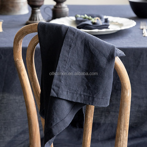 Commercio all'ingrosso semplice <span class=keywords><strong>tovaglia</strong></span> tinta tinta unita <span class=keywords><strong>e</strong></span> tovagliolo di puro lino di dimensioni personalizzate <span class=keywords><strong>set</strong></span> da cucina ristorante cena di nozze - Product Image 4