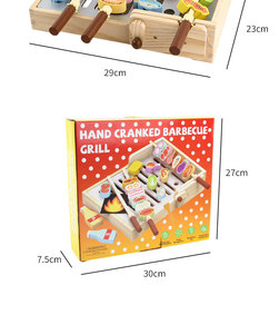 Set di Utensili da Cucina per Barbecue Intelligente in <span class=keywords><strong>Legno</strong></span>, Griglia per Spiedini, Portatile, Decorazione per la Casa - Product Image 6