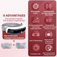 Beautyfountain 4D Augenmassagegerät zur Linderung von Augenermüdung und Migräne, Tragbar mit Akupunkturpunktvibration, Luftkompression, Wärme und Musik