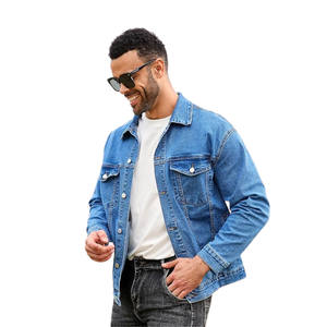 Veste en jean de haute qualité me | Vêtements d'extérieur en jean bleu à la mode | Tissu en coton durable | Fournisseur en gros OEM/ODM - Product Image 3