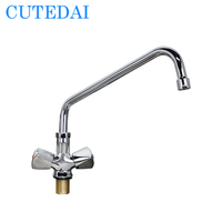 Top Line 12 pouces en laiton tableau de travail robinet propagation pivotant poignet poignée pont monté robinet pour cuisine salle de bain lavabo