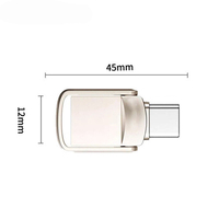 Grosir soket ganda Mini 2 dalam 1 U Disk 64GB 128GB Usb 2.0 Pen Drive 256GB 512GB Tipe C Flash Drive Usb