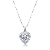 Tijdloze klassieke Moissanite hanger 925 sterling zilver VVS D kleur fijne sieraden jubileum