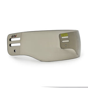 スモークカラーPC革新的なアンチスクラッチアンチフォグアイスホッケーバイザー180 ° ラップアラウンド保護付きハイアーチバイザー - Product Image 3