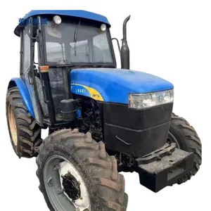 Pernah digunakan baru holland 70hp multifungsi agricolas 4wd petani tractores Pertanian Pertanian Pertanian agrislandia 4x4 traktor pertanian