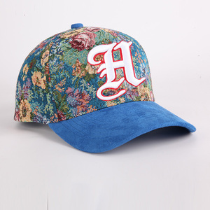 Làm Của Riêng Bạn 5 Bảng Điều Chỉnh Bông Thời Trang Hoa Mô Hình 3D Thêu Logo Snapback Mũ Mũ Kỹ Thuật Số Thể Thao Cổ Điển Bóng Chày Mũ - Product Image 4