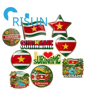 Imán de nevera, pin de solapa y insignia personalizados al por mayor con mapa de la bandera de América <span class=keywords><strong>del</strong></span> Norte y <span class=keywords><strong>del</strong></span> Sur, regalo de recuerdo de Paramaribo, Surinam - Product Image 1