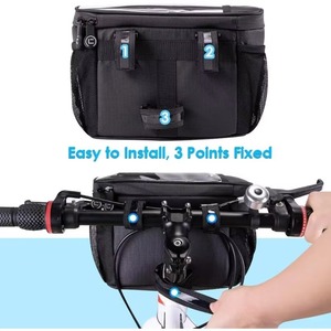 Bolsa de sillín de bicicleta multifuncional, plegable, de 20L, ligera, impermeable, para viajes, montaña, con asa ajustable. - Product Image 4