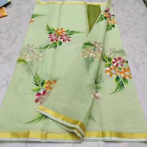 Sari élégant en soie de qualité supérieure Kota Doriya avec broderie complexe Emballage personnalisé Sari de fête parfait pour les femmes - Product Image 1