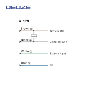 DEUZE FK61C2P3 Affichage numérique Série FK61 Capteur d'amplificateur à fibre optique à sortie à collecteur ouvert NPN/PNP avec détection à grande vitesse - Product Image 5