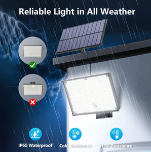 Lampe Solaire Extérieure avec <span class=keywords><strong>Détecteur</strong></span> <span class=keywords><strong>de</strong></span> <span class=keywords><strong>Mouvement</strong></span> [3 Modes/204 LED/2000 LM] Étanche IP65 Projecteur LED <span class=keywords><strong>Extérieur</strong></span> en ABS Câble <span class=keywords><strong>de</strong></span> 5 m pour Jardin - Product Image 3