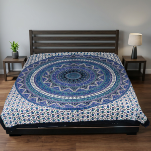 Design <b>Bed</b> Cover Set Wholesale Sheet Hand Block Print Cotton Handmade Bedding Bedsheet With Soft Pillowcases <b>Mattress</b> Linens - Product Image 1