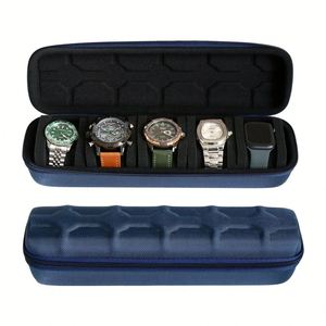 Étui de présentation de montre personnalisé de luxe en EVA rigide, étanche, avec fermeture éclair, pour voyage, boîte à montre portable personnalisée - Product Image 5