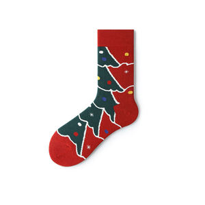Chaussettes de Noël personnalisées en coton pour adultes, chaussettes de sport pour femmes, lot de chaussettes en vrac, idée cadeau, chaussettes de Noël sportives - Product Image 5