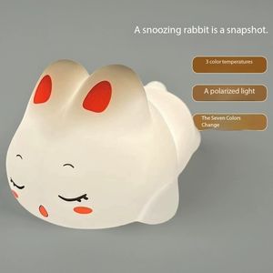 <span class=keywords><strong>Lampe</strong></span> en Silicone <span class=keywords><strong>Lapin</strong></span> Mignon Lumière Rechargeable USB Petite Veilleuse Grand Visage <span class=keywords><strong>Lampe</strong></span> en Silicone <span class=keywords><strong>Lapin</strong></span> pour Chambre d'Enfant - Product Image 3