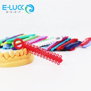 Ligature élastique dentaire <span class=keywords><strong>orthodontique</strong></span> colorée, non toxique, sans latex, fournitures orthodontiques - Product Image 4