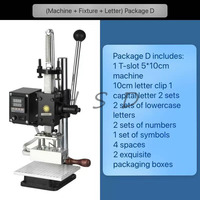Máquina Manual Pequeña para Estampado en Caliente y Grabado en Relieve de Cuero, Máquina de Impresión por Calor