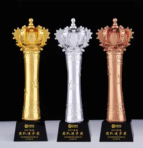 Vàng Bạc Đồng Nhựa vương miện sự kiện pha lê cúp giải thưởng MH-NJ0271