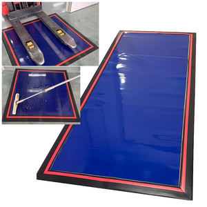 Tapete Adhesivo de Silicona Reutilizable y Lavable ALLESD de 295*79cm*3mm para Limpieza de Suelas de Zapatos y Ruedas de Montacargas en Talleres - Product Image 1
