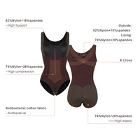 Hexin En gros Body sculptant amincissant pour femme avec fermeture éclair, style colombien, gaine amincissante de taille