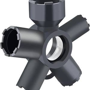 Outil de clé de retrait de clé d'aérateur de robinet 10 en 1, outil de retrait d'aérateur de robinet de cuisine, universel pour la blanchisserie d'évier de cuisine de camping-car - Product Image 1